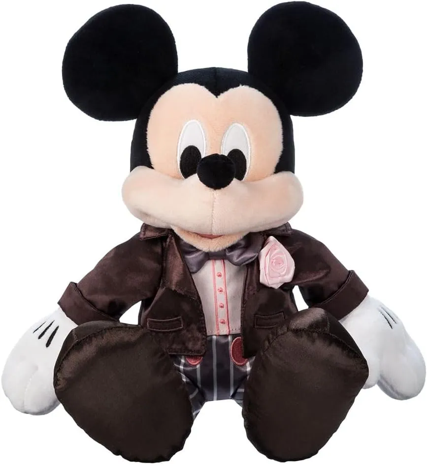 Embroidered Features, Soft chemist sunlight Foam Ears, Romantic Gift for Weddings, Includes to/from Gift Tag DISNEY STORE Official Mickey Mouse Wedding Plush - Groom Stuffed Animal, Chocolate Tuxedo Jacket, 