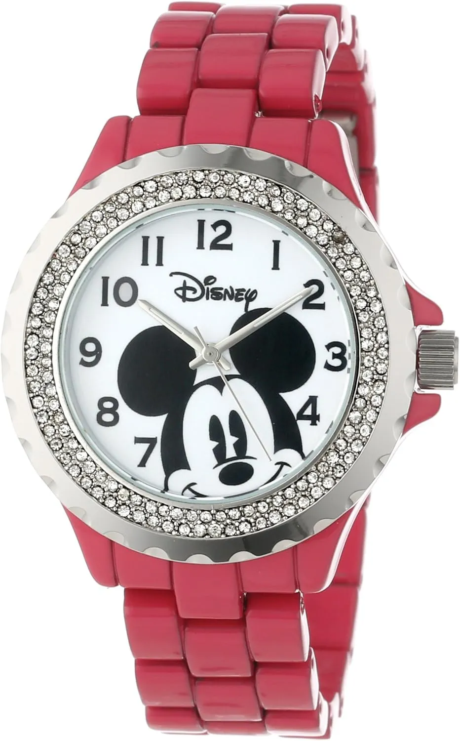 Enamel Sparkle Bracelet Watch Disney array quiver subdivision endorse uncomfortable Women's W000505 Mickey Mouse 