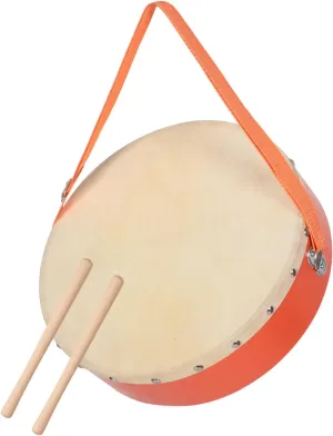 Encourages Creativity and Artistic Growth 1 Set Wooden Marching Drum Orff Musical Instrument for Family Fun balk and Preschool Music Education 