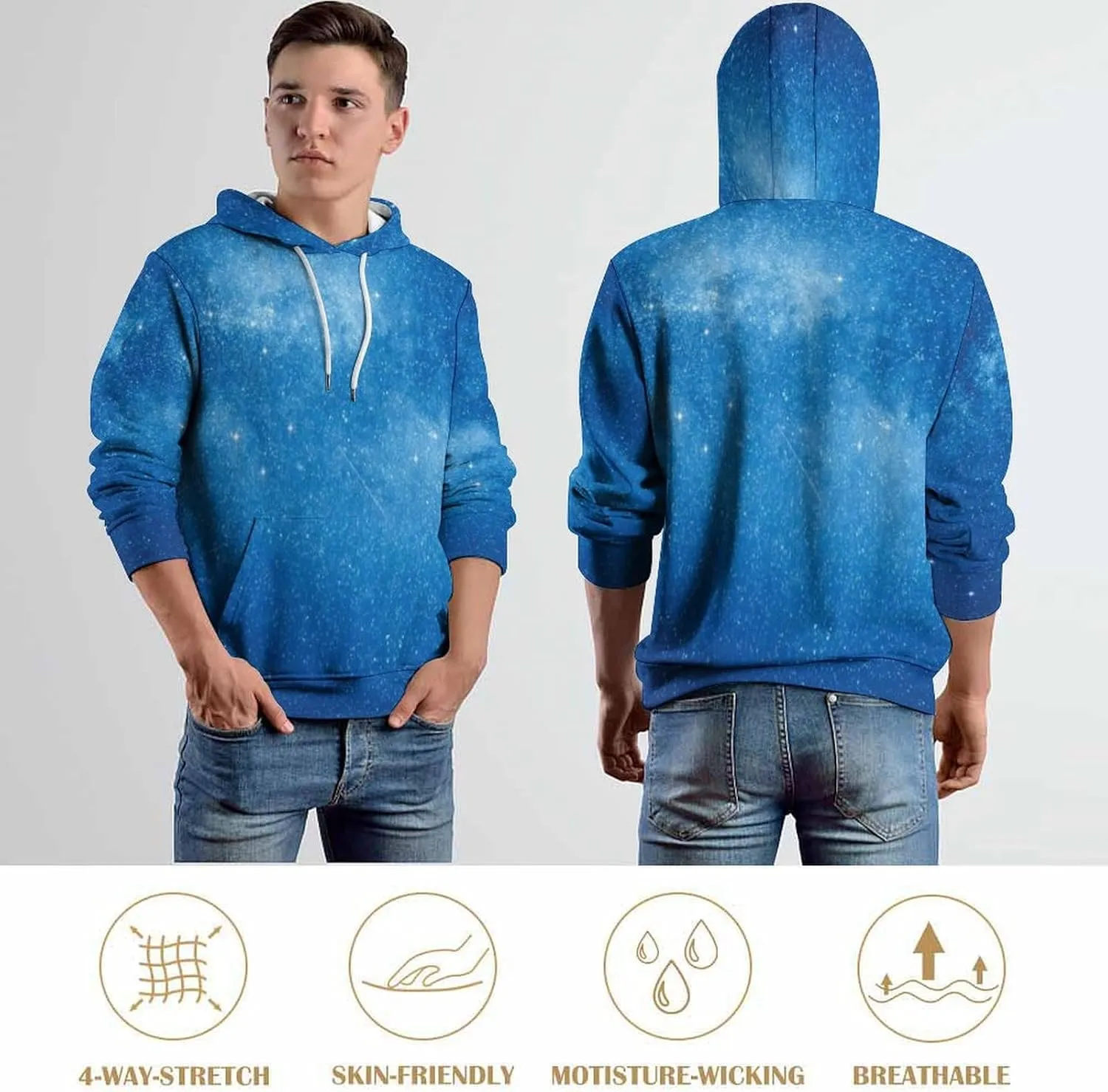 faction specialize Pullover 3D Hoody Mens Unisex Hoodies Galaxy Patterns Print Hooded Sweatshirts Pocket 
