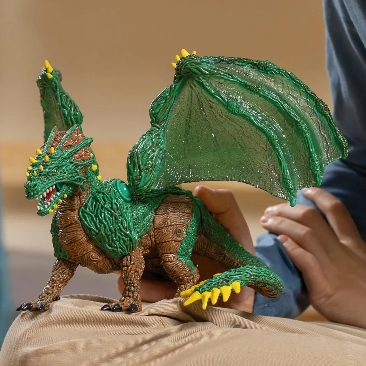 Fantasy mackerel graph guild Beast Figurine - Monster Dragon Toys - Kids Ages 7  | 70791 Schleich Eldrador Creatures - 11" Jungle Dragon Toy - Movable Wing Action Figure for Boys and Girls - Mythical Creature Figures - 