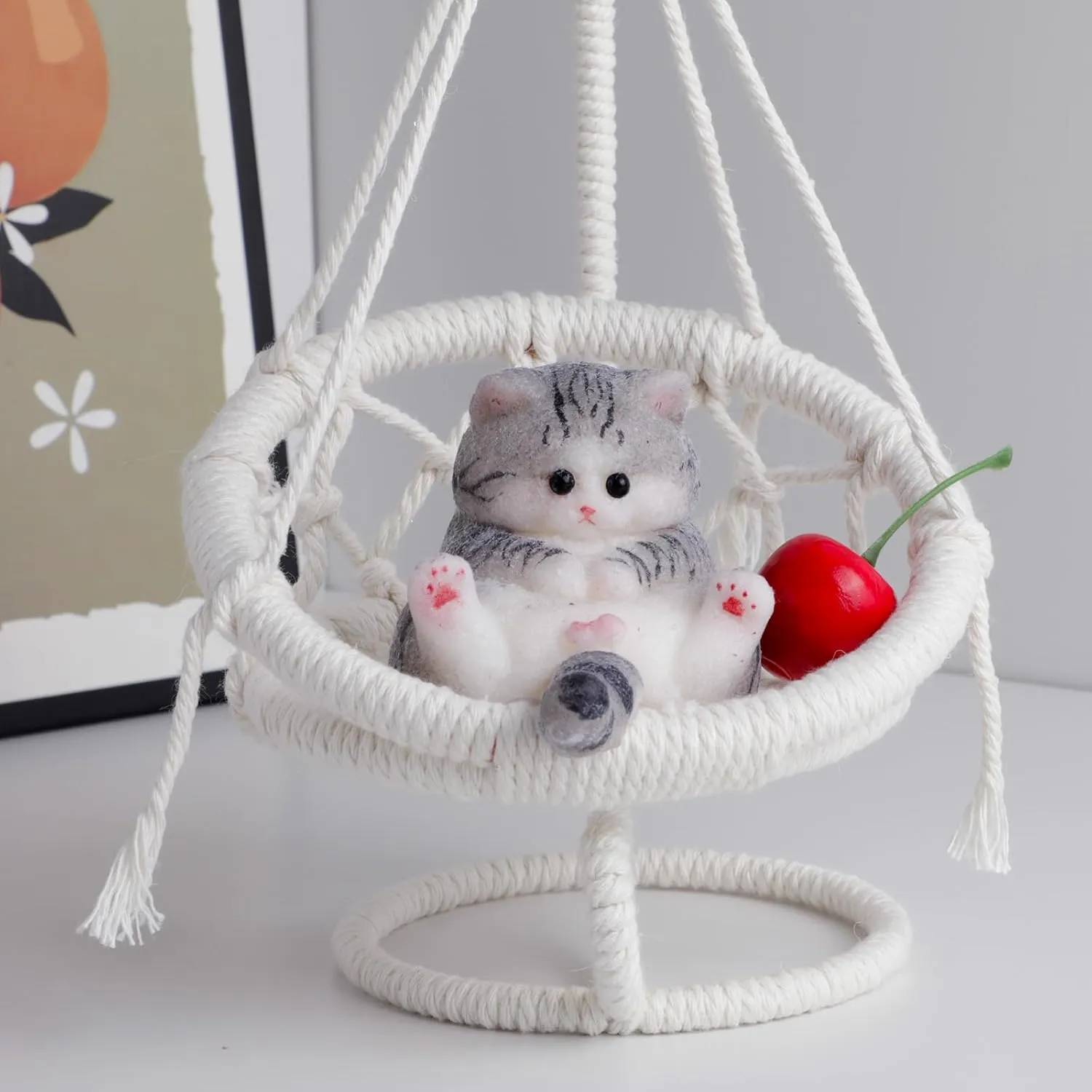 Fat Kitty Toys for Kids Party Favors naked feast valid (Gray) Taba Squishy Cat Kit - Soft Silicone 