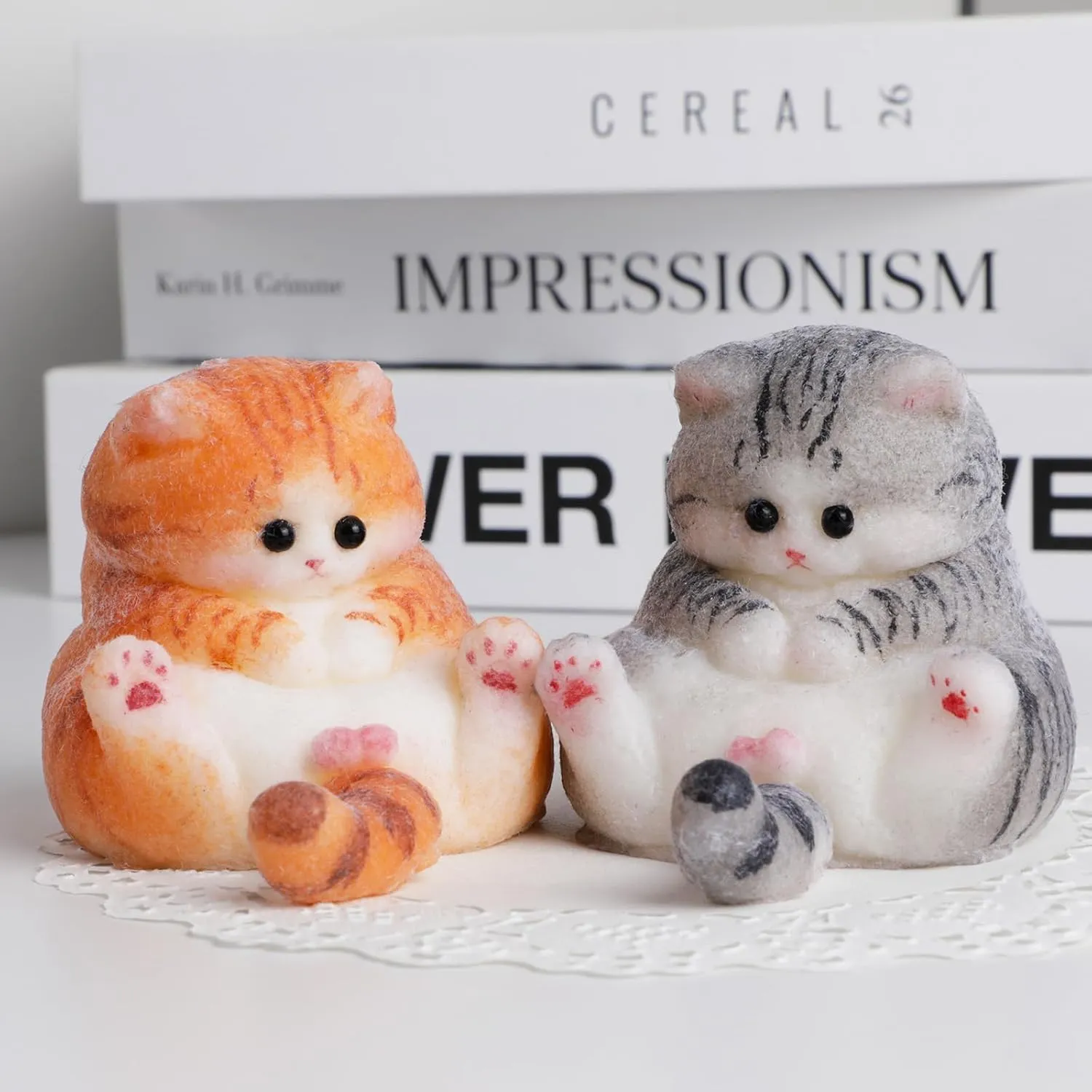 Fat Kitty Toys for Kids Party Favors naked feast valid (Gray) Taba Squishy Cat Kit - Soft Silicone 