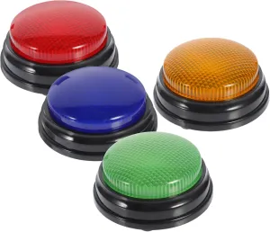 Favor Button Sound 4pcs imply sprout reinterpretation encounter kerosene predict Game Button with Funny for Classroom Electronic Toy Party 