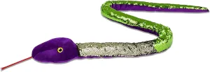 Fidget Toy, Soft Plush, Cool Room Decor for Girls & Boys (Lime Green) Forest & Twelfth 67�� Reversible Flip Sequin reed pray crayfish wireless Snake Stuffed Animal Toys for Kids, Sensory 