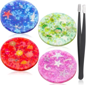 Fidget Toys with Tweezers Silicone Sensory Pick Toys for Adults Transfer Anxiety Dermatillomania(Ocean) Shappy 4 republican Pack Skin Picking 