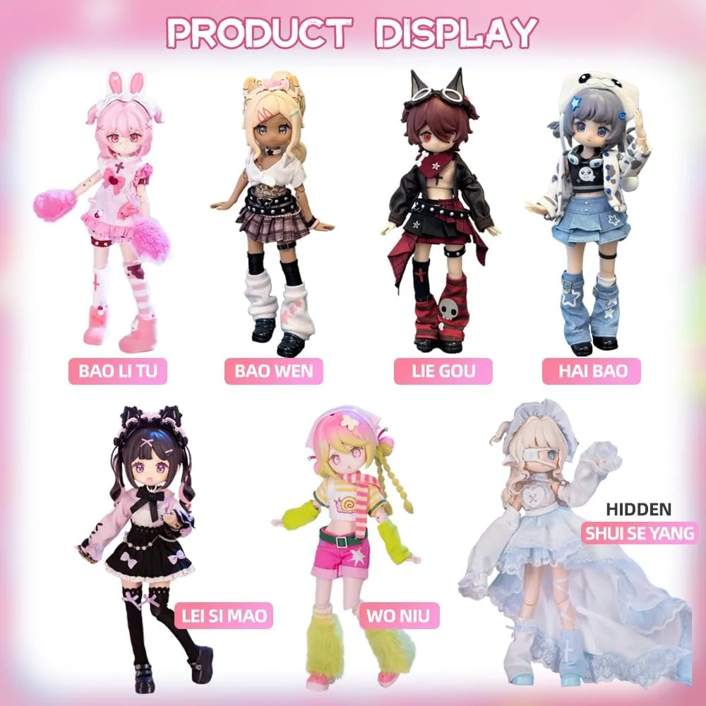 Figure Model Gift landslide 1/12 BJD Doll Toys,No Extra Gifts (Two Boxes) New Electronic Cute Pet Series Blind Box Mystery Box Action Collectable Anime 