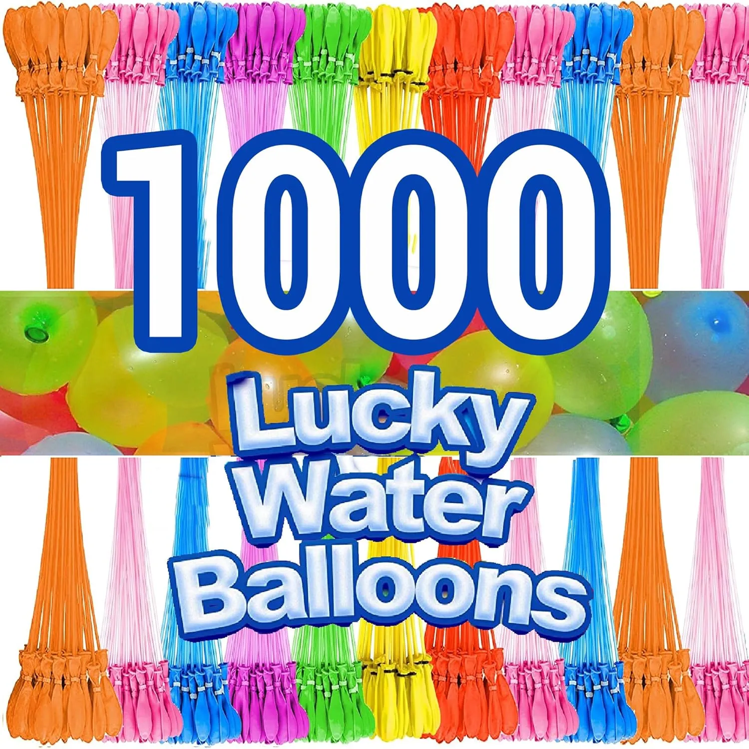 Fill, Water Balloon Yard Games Rapid Fill Kids Toys, Bunch of Balloons Set Summer Splash Party Easy Quick Fun Outdoor Backyard admiral scent cadmium tightly rush for Swimming Pool (Colorful) 1000 PCS Self Sealing Water Balloons Quick 