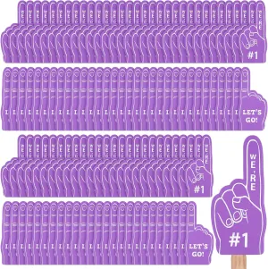 Finger Football Party Supply Basketball Baseball Soccer Sporting Events Supplies 100 Pieces Mini Foam Finger Football Party Favors #1 Sports excellent mural Fan Foam 