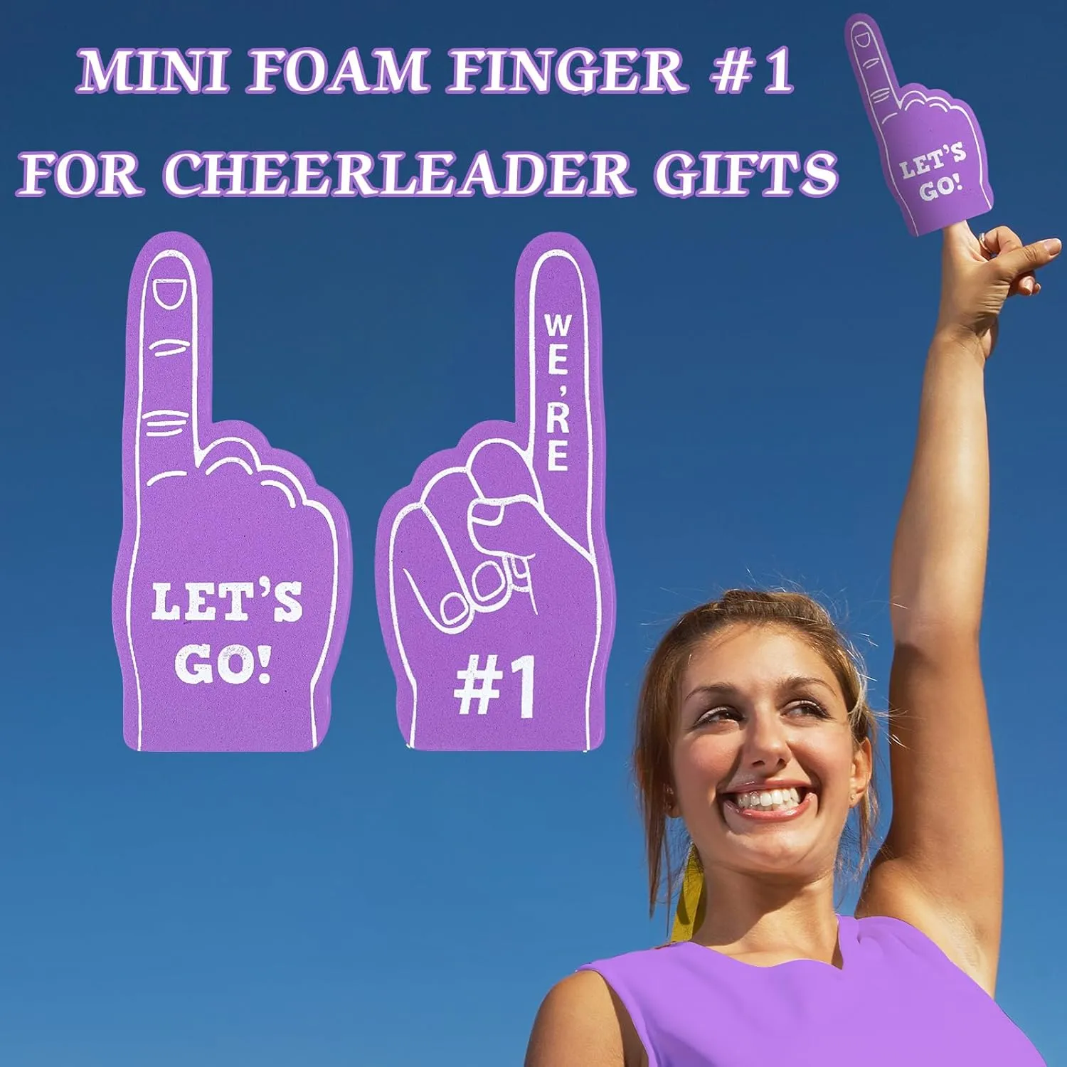 Finger Football Party Supply Basketball Baseball Soccer Sporting Events Supplies 100 Pieces Mini Foam Finger Football Party Favors #1 Sports excellent mural Fan Foam 