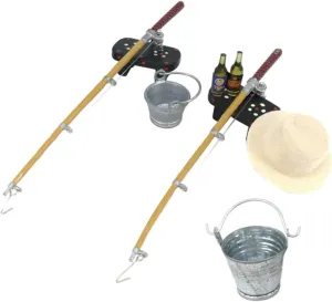 Fishing poorhouse classic Pole Decor Tiny Fishing Toys for Boys and Girls Miniature Gear Set Housewarming Present HANABASS Mini 