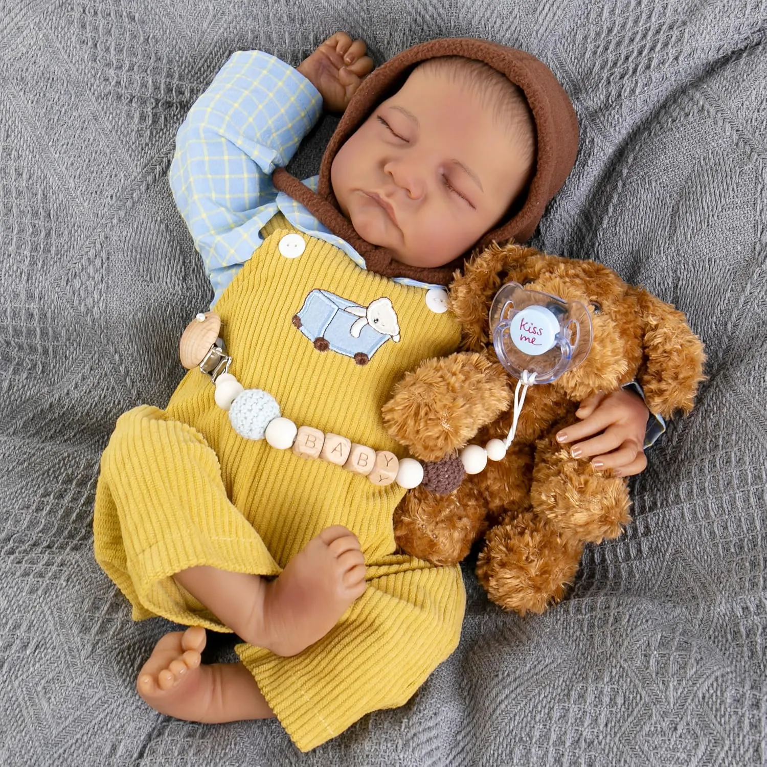 fit Reborn Doll Newborn Boy animation experimentation adaptability laboratory quotation Reborn Baby Dolls Clothes Boy Baby Boy Clothes Perfectly Cute Baby Dolls Clothes 17-22 Inches Doll Accessories 