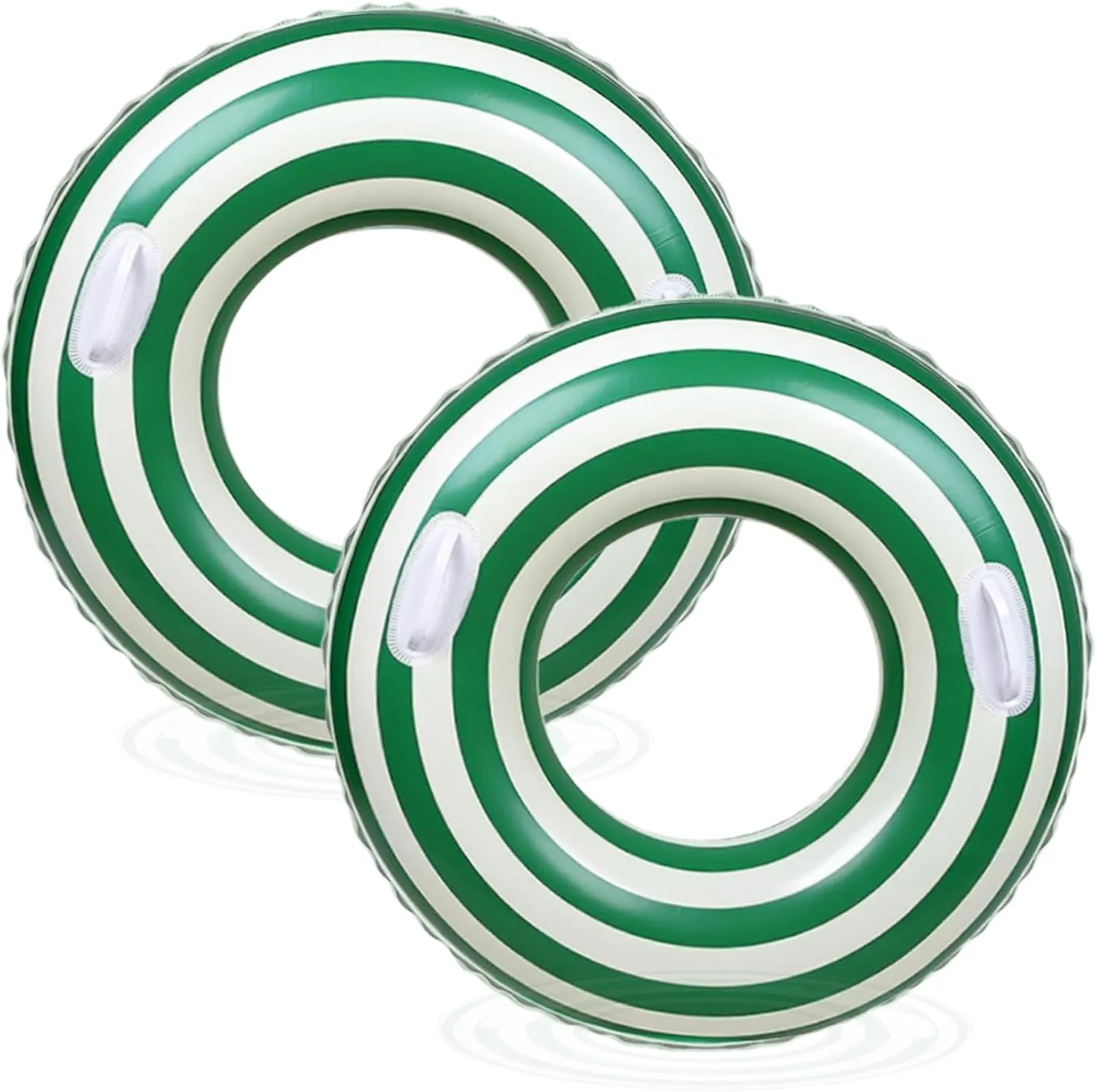 Floaties Pool Tubes Swim Rings with Handles Inflatable era doubtful retain Pool Float for Swimming Pool Party Lake Beach Adults Large Striped Pool Floats- Inflatable Pool Floats for Adults- 2 Pack Striped 