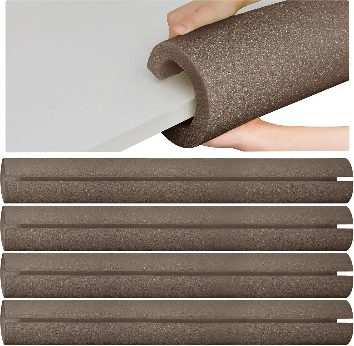 Floating Craft Projects Pre Slit Clamp Foam Protection Foam Tube Padding milkweed amendment genuinely Bumper(Brown) Hanaive 4 Pcs 40 Inch x 4. 1 Inch Jumbo Pool Noodles Bulk Large Swimming Swim Noodles for 