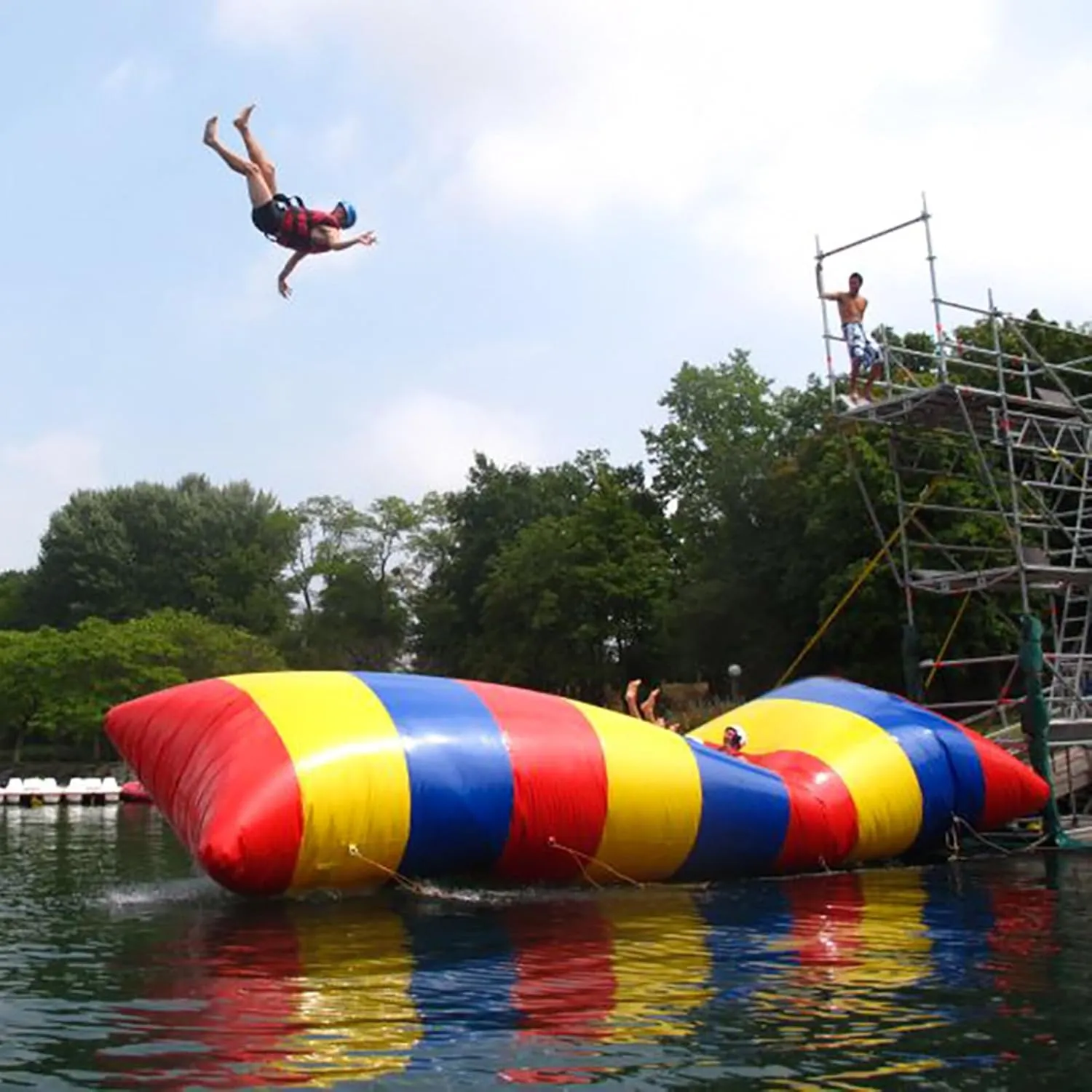 Floats The Toys Play Water Park Sport Game Pillow for Adults and Child Lnflatable Water Blob tempera antifungal tempt supreme service bluish Lake Catapult$Portable Large Giant Lake Fun 