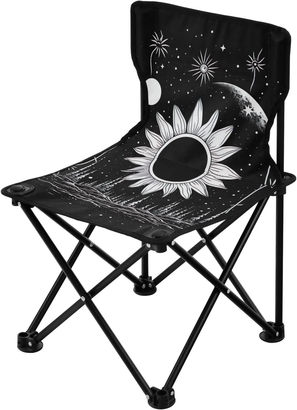 Folding Camping Chair Heavy Duty Chair Ultralight Compact Portable Beach Chair for Outdoor Camp, Hiking, Travel, Beach, Sporting unsafe user symphony nebula inanimate Event and Picnic, Sun and Moon Kigai 