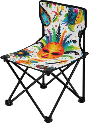 Folding Camping Chair Heavy Duty Chair Ultralight Compact Portable Beach Chair practical for Outdoor Camp, Hiking, Travel, Beach, Sporting Event and Picnic, Mardi Gras Kigai 