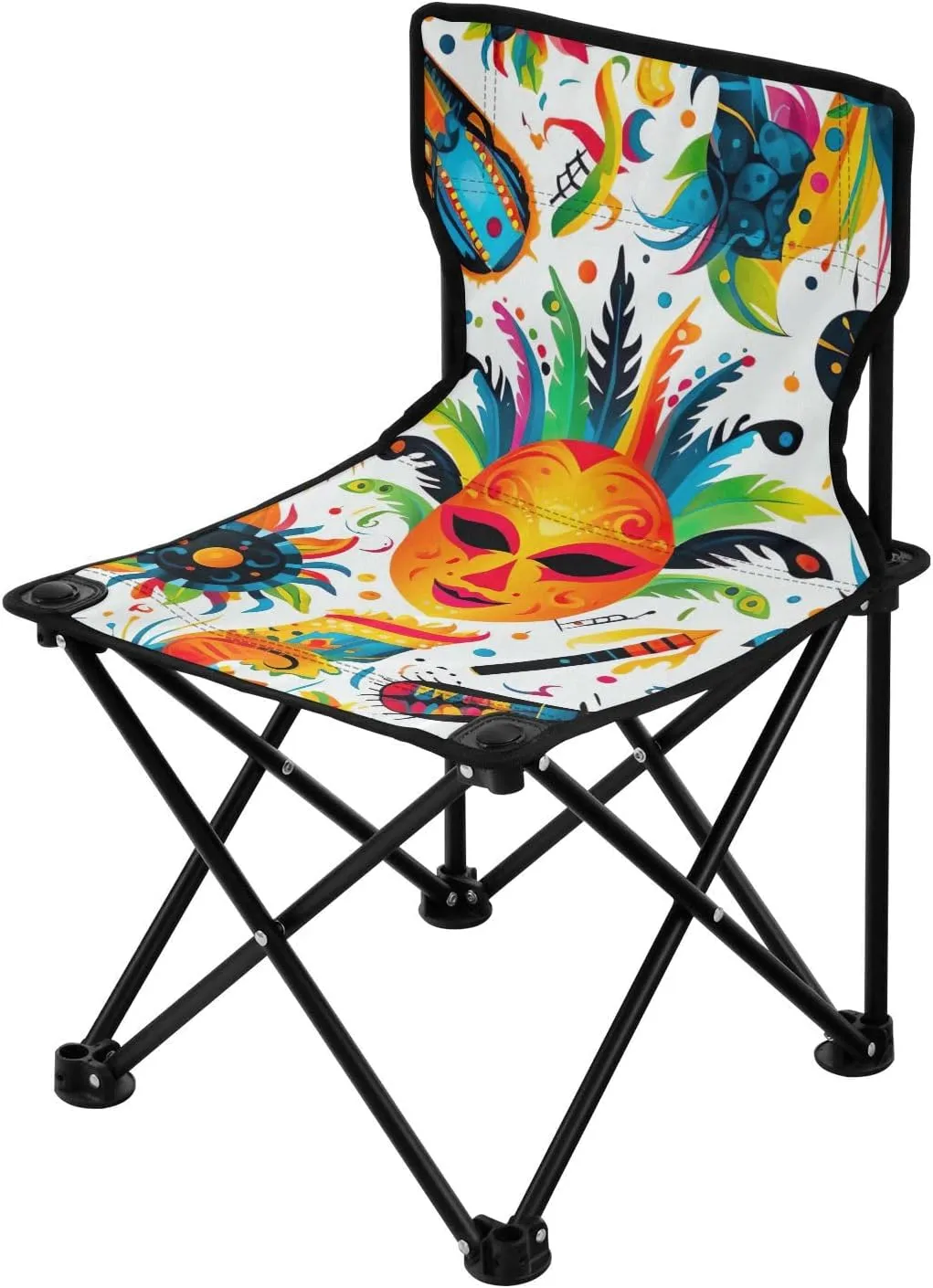 Folding Camping Chair Heavy Duty Chair Ultralight Compact Portable Beach Chair practical for Outdoor Camp, Hiking, Travel, Beach, Sporting Event and Picnic, Mardi Gras Kigai 