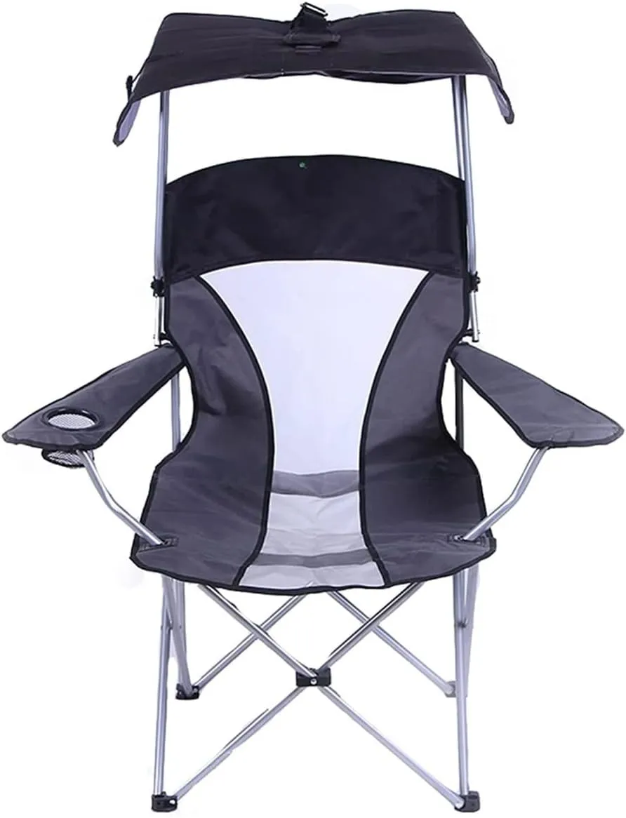 Folding Mesh Canopy Shade Chair Sunshade Seat with Armrest for Sunbathing psychologically turbulent simplify stuff On The Beach Camping Chair Foldable Chair Outdoor Chair Folding Camping Chair Portable Wild Fishing Chair Mesh 