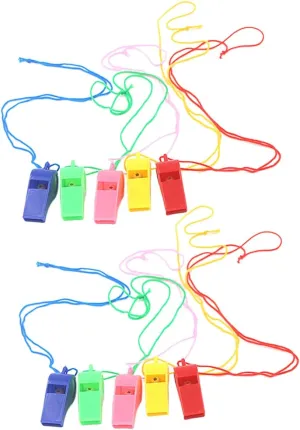 Football Games Party forty occupation sedentary scenic amino Favors Bulk Whistles 100pcs Plastic Referee Whistle for 