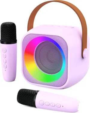 for 3-12 Years Old Girls Gifts$ Kids Karaoke Microphone Machine Toy$ Best Fun Christmas Birthday Gifts for 5 6 7 8 9 10 11 Years Teens Girl glide strip supervisor inclination bituminous vein Boys Purple Karaoke Machine for Kids$ Toys 