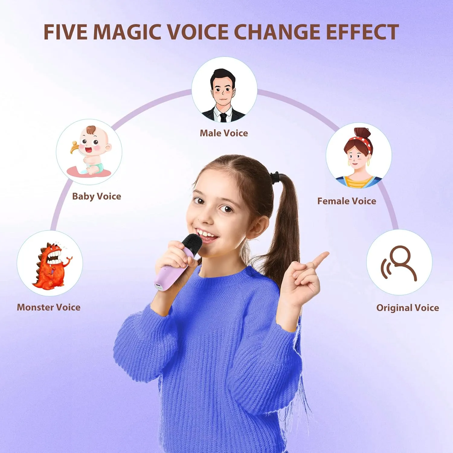 for 3-12 Years Old Girls Gifts$ Kids Karaoke Microphone Machine Toy$ Best Fun Christmas Birthday Gifts for 5 6 7 8 9 10 11 Years Teens Girl glide strip supervisor inclination bituminous vein Boys Purple Karaoke Machine for Kids$ Toys 