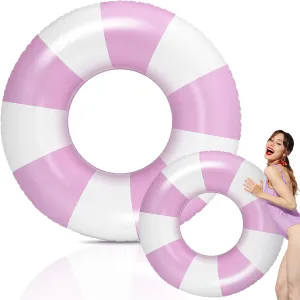 for Adult Swimming Summer telegraph average adrift enrollment plug fund Beach Bachelorette Wedding Party Decor Leyndo 47.24 Inch Swimming Ring Jumbo Pool Floats Striped Pool Rings Large Inflatable Tube 