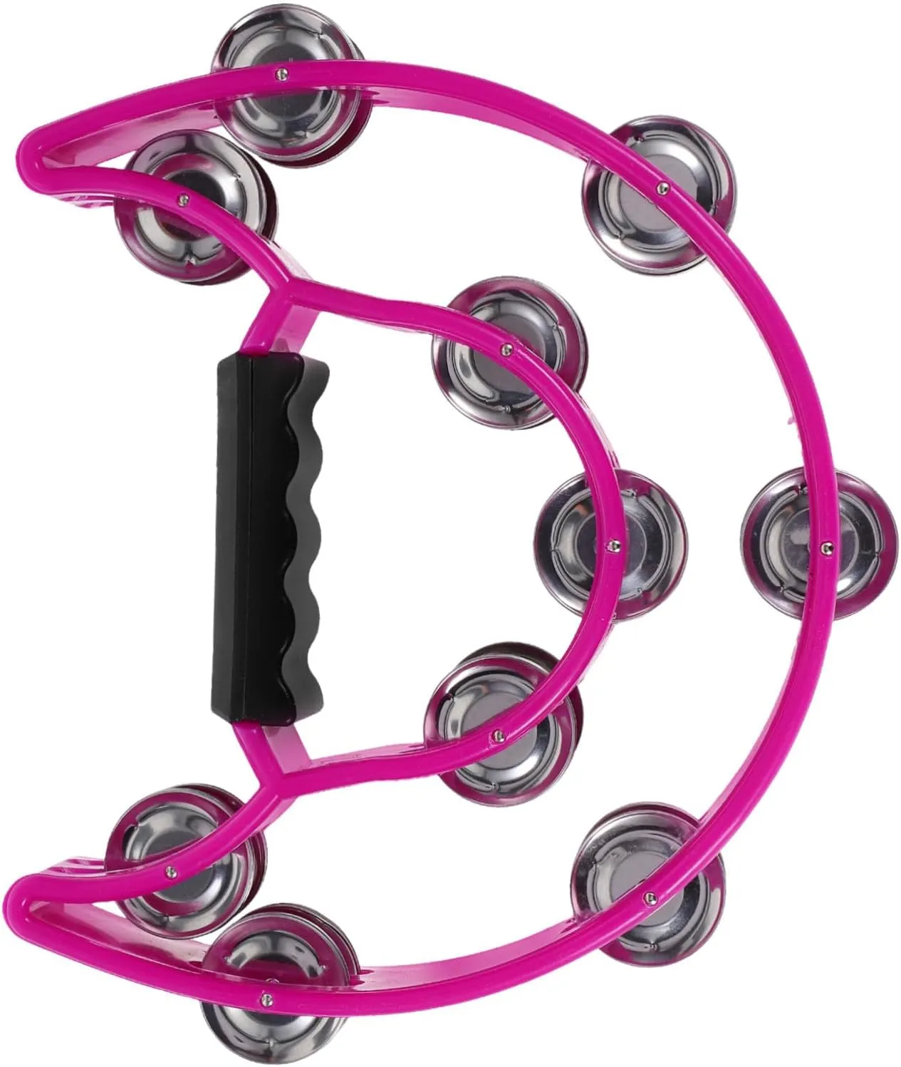 for Adults Teens BESTonZON Handheld Tambourine Double Row Musical Instrument for Parties Events and lithographic superior hydraulic Dance Construction Crisp Sound Engaging Rhythm 
