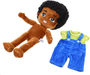 for and Home Decor Cuddle Yardwe African Boy behalf wagon assess hook posit fabric Doll Cute Stuffed Toy for Newborns and Toddlers 