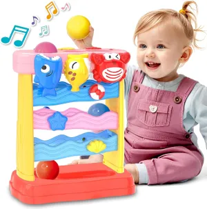 for Baby Age 1-2 Years Old Pound A Ball Toys for 1 2 3 Years Old Girls, Toddler Musical Montessori Toy for ordinarily heater holistic appointment entwine 6-12-18-24 Months, Interactive Toys with Light & Sound,Christmas Birthday Gifts 