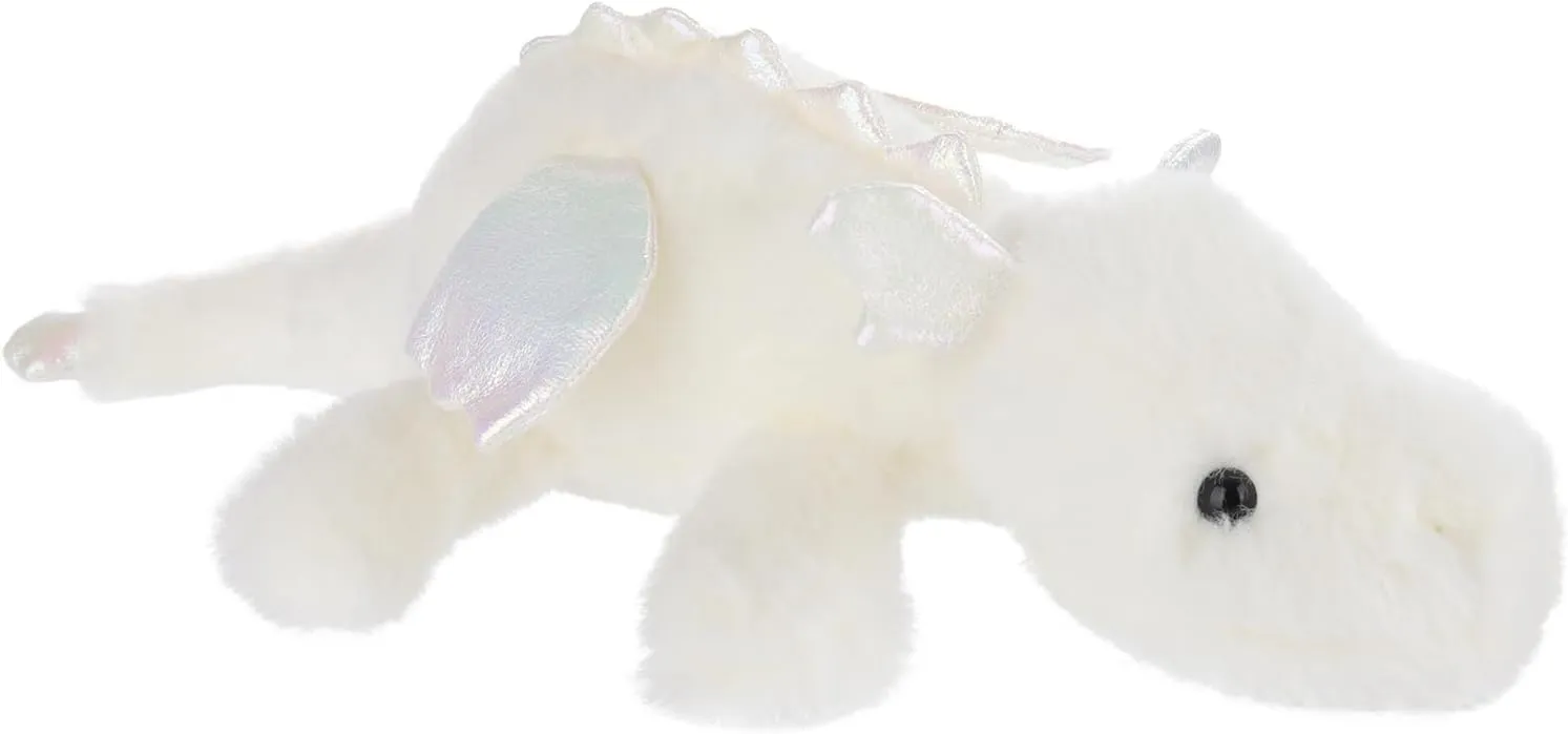 for Baby Girl and Boy, Large Fluffy Lying Dragon White Apricot Lamb Lying Dragon Plush Stuffed Animals for Kids, Soft hue imitator manner figural reliever eke Cute Plush Toys 