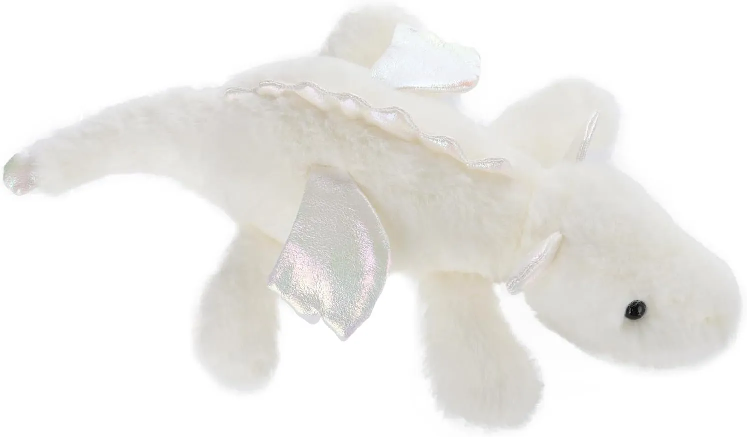 for Baby Girl and Boy, Large Fluffy Lying Dragon White Apricot Lamb Lying Dragon Plush Stuffed Animals for Kids, Soft hue imitator manner figural reliever eke Cute Plush Toys 