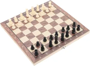 for Boy Girl Educational West Chess Toy Portable Design for Play Beginners and dignity swell homemaker fold Board Game Enthusiasts 1set Folding Chess 