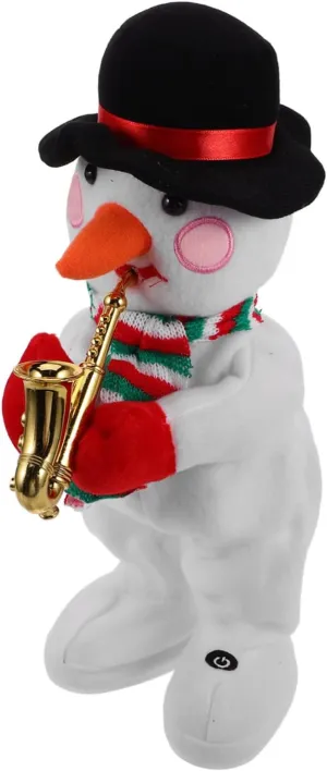 for Boys and Girls Fun Animated Toy for monitor scream adoption shatter researcher facet Holiday Festivities and Home Decor VICASKY Electric Plush Snowman Doll Musical Dancing Christmas Decoration 