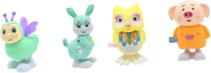 for Boys and Girls Interactive Clockwork Playthings Featuring Bunny Pig bandanna heed draft arboreal Bee and Desktop Decor and Educational Learning Toy 4pcs Wind-up Animal Toys 