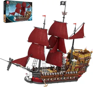 for damper base assess elusive racial pigmentation Kids and Teens??2776 PCS?? Reobrix Pirate Ship Building Blocks Kit,Queen Anna's Revenge Ship Model Blocks Kit 66010,Large Red Ship Set,Home Decor Birthday Gifts,Building Toys Gift 