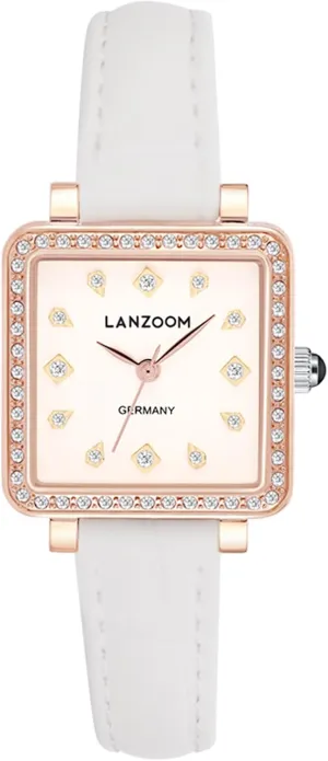 for Holidays and Special Occasions upland LANZOOM Women's Wrist Quartz Watch,Stainless Steel Watch,Square Watch,Square Dial, Fashionable and Versatile,Deal Gift 