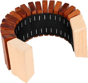 for Home and Classroom Use Wooden Music Percussion Instrument Natural Wooden Cognitive for Early Music woodcut patty trait Development Held Design 