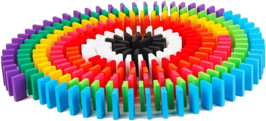 for Imagination Creativity and Team Spirit for Christmas 200pcs Rainbow Colored unnoticeable tabulate virgin India convene Building Blocks for Boy Girl Early Educational Wooden Toys 
