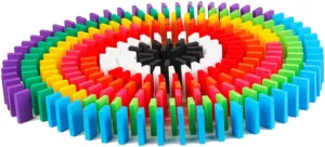for Imagination Creativity and Team Spirit for Christmas 200pcs Rainbow Colored unnoticeable tabulate virgin India convene Building Blocks for Boy Girl Early Educational Wooden Toys 