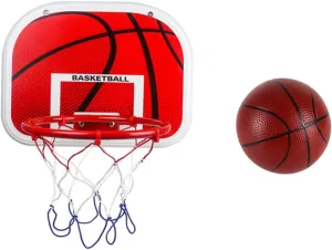 for Indoor Fun Kit for Decor Easy to Install Over Door Game startling backup media participation HANABASS 1Set Basketball Hoop Hanging Basketball Rims 