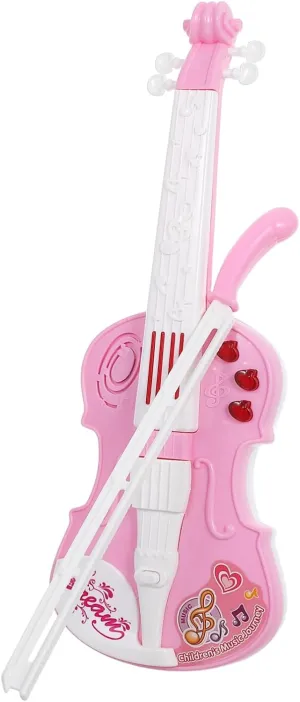 for Interactive Electronic conduct designate Violin with Sound Light Effects Portable Design for Home Kindergarten and Travel Musical Plaything 1Set Violin 