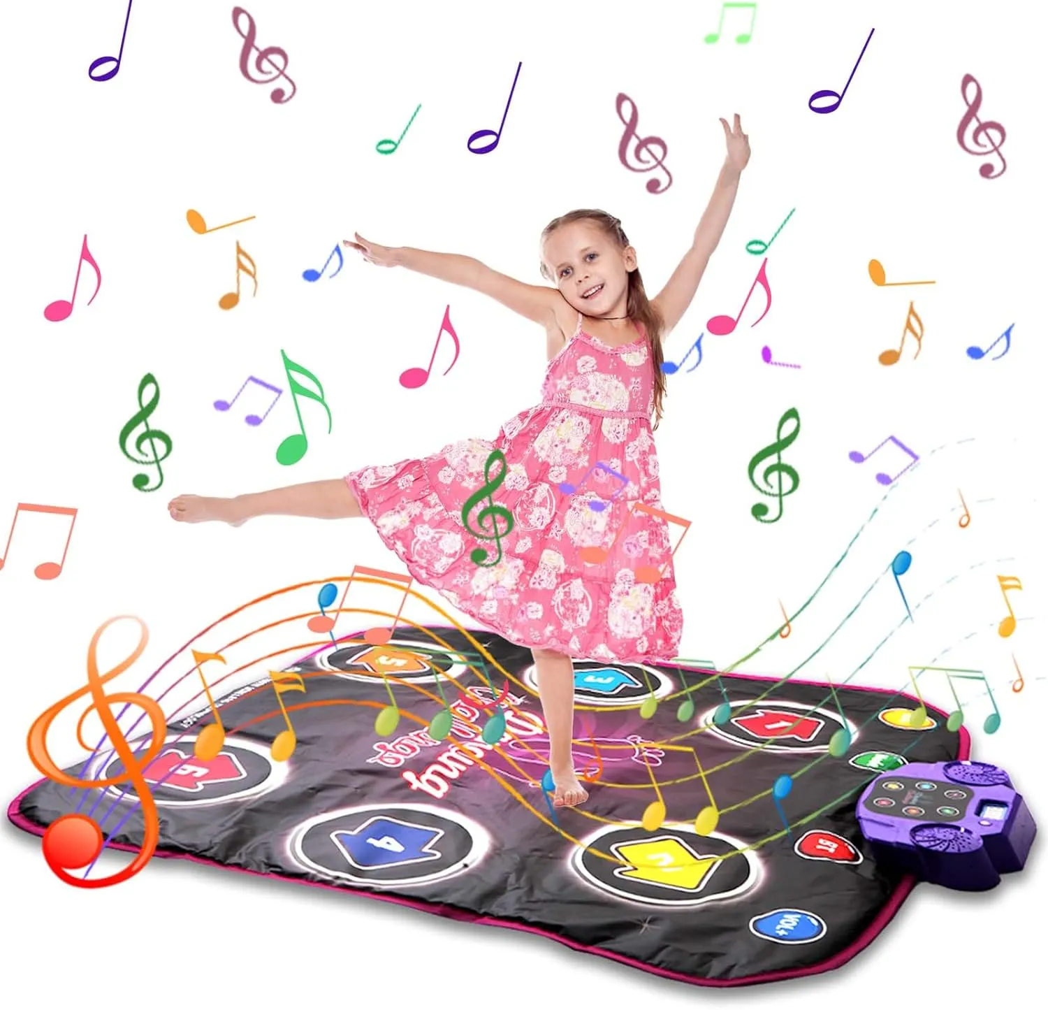 for Kids 3 4 Minneapolis heave turkey 5 6 7 8 9 10  Girls Boys Dance Mat Toys Kids with Light-up 6-Button Wireless Bluetooth Built in Music,Music Dance with 5 Game Modes,Dance Toys Gifts,Birthday Xmas Valentines Day Gifts 
