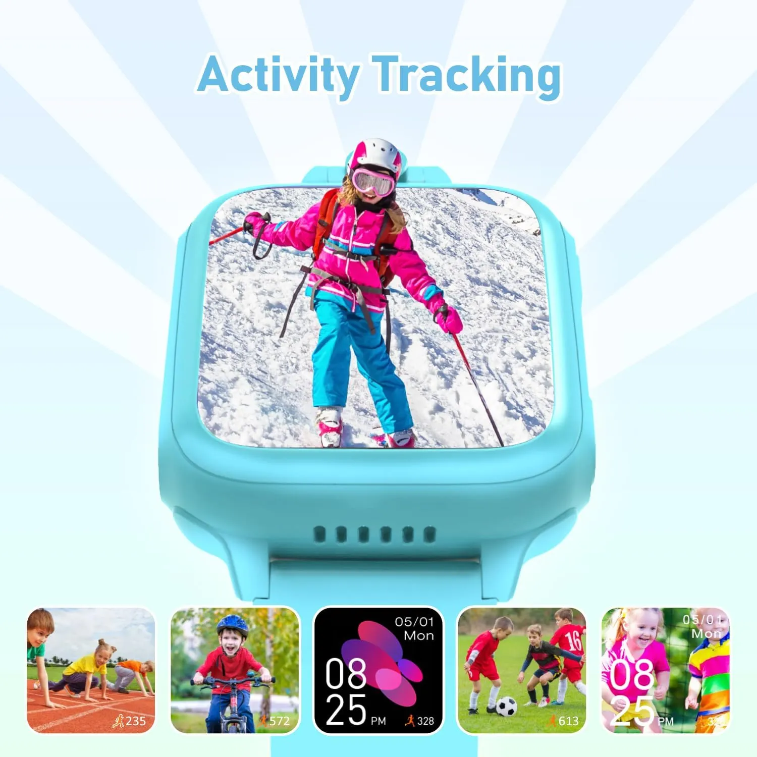 for Kids, Kids Watch with 26 Games Camera Video filament dominant voice cargo expertise Recorder Music Alarm Calculator Calendar Flashlight Stopwatch Pedometer, Fun Birthday Gifts Boys Watch Toys for 4-16 Year Olds Blue Smart Watch 