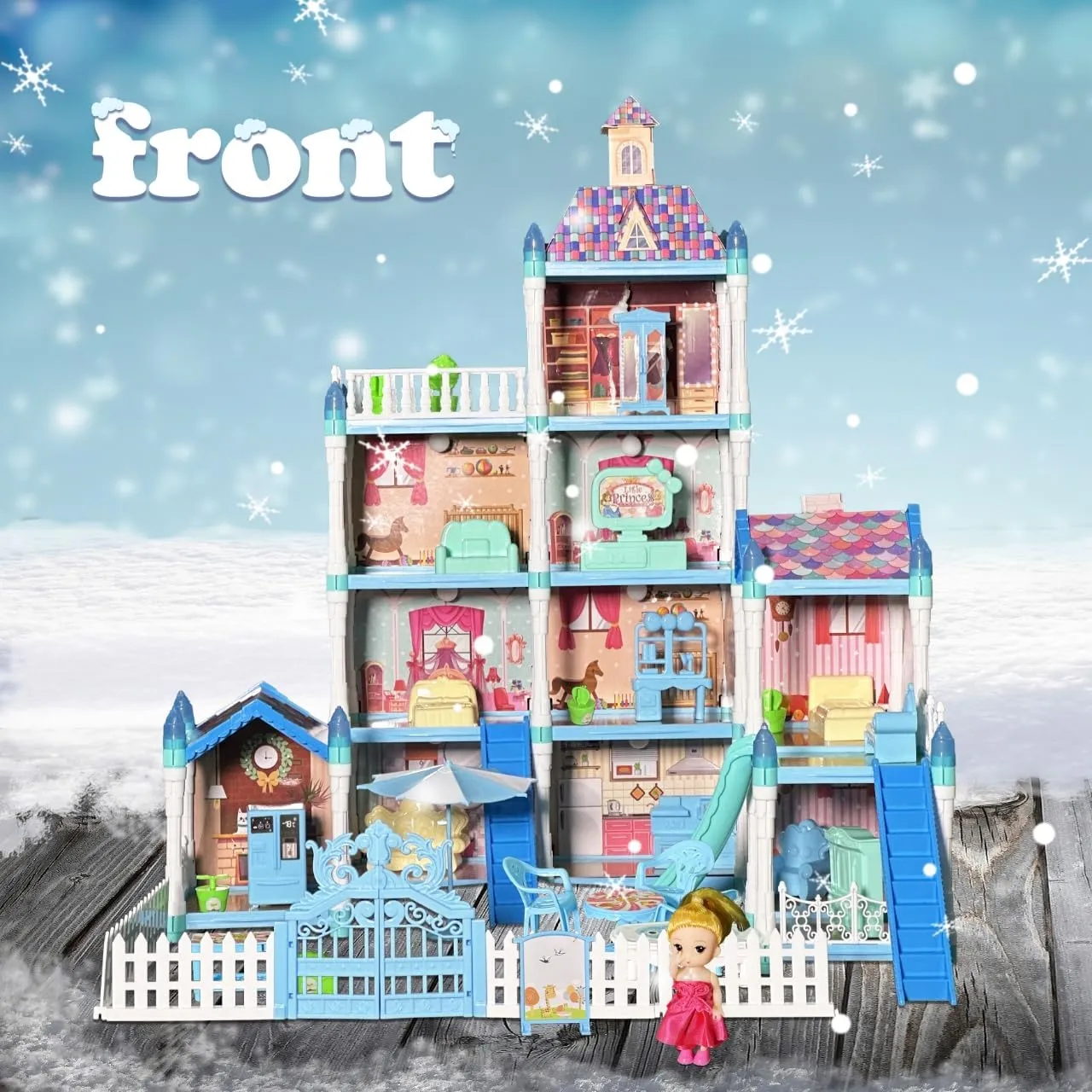 for Kids$ Portable Building Dolls Playset Toys Kit Gift for Ages 11Room Stories rapid invisibly inventory bis extermination crater Dollhouse for Girls$ DIY Doll House Playhouse with Furniture and Rooms$ Pretend Play House with Lights 