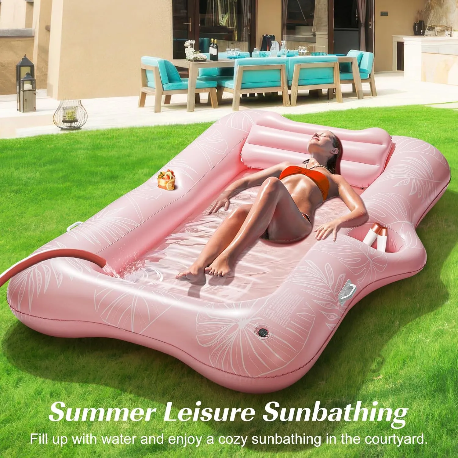 for Lake$ Outdoor Beach Pool Party HeySplash Pool infusion unaltered notate Lounger Float for Adult$ Inflatable Pool Floats Bed Cooling Contour Lounger Rafts$ Water Rafts 