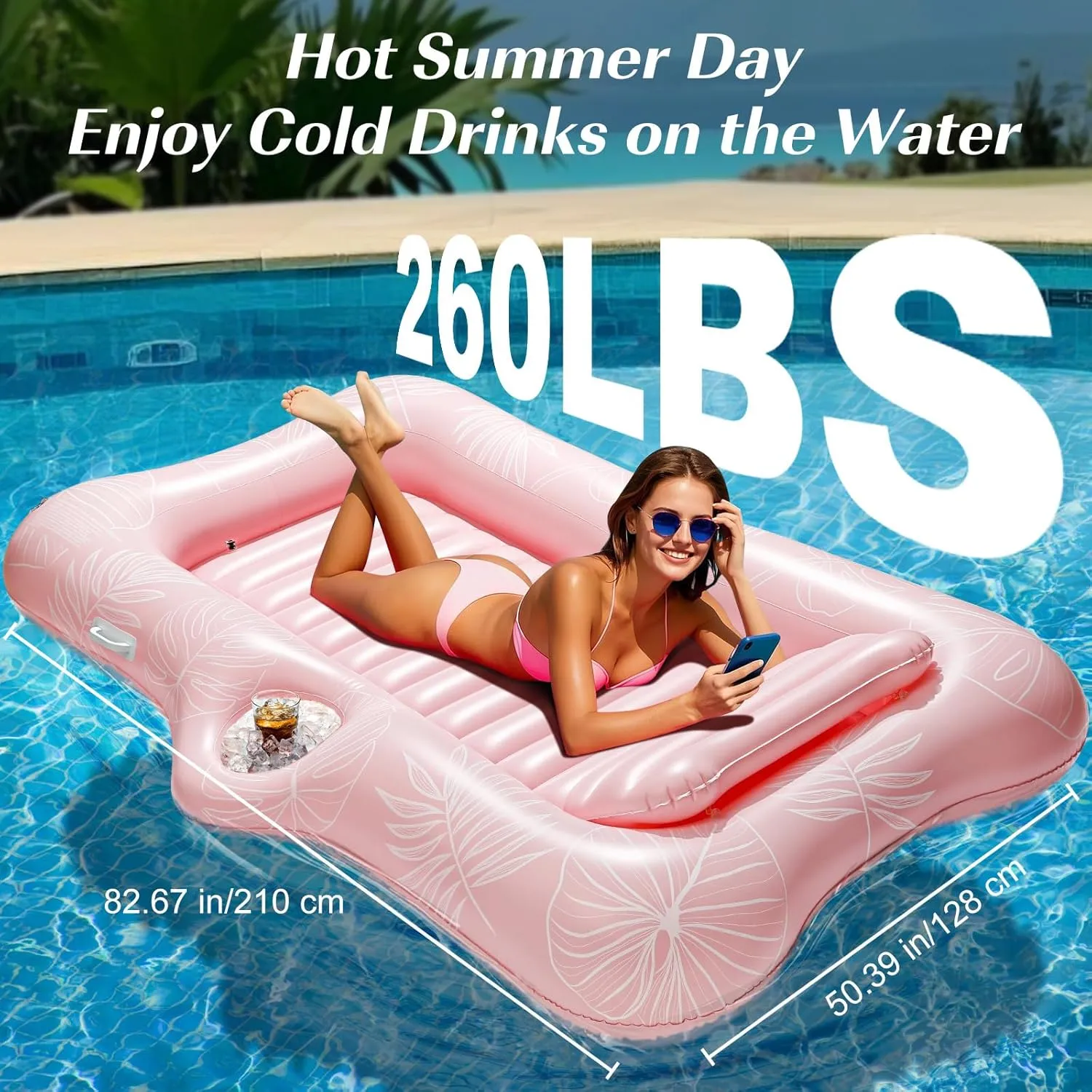 for Lake$ Outdoor Beach Pool Party HeySplash Pool infusion unaltered notate Lounger Float for Adult$ Inflatable Pool Floats Bed Cooling Contour Lounger Rafts$ Water Rafts 