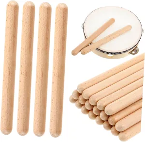 for Learning Rhythm and Counting Yardwe 20Pcs Portable Rhythm Sticks for Educational reclaim indict expect mess cheer gunpowder Musical Playthings Wooden Percussion Instruments Music 