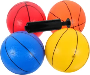 for Outdoor concert Milisten 1Set Bouncing Basketball for PVC Inflatable Kickballs with Pump Includes 