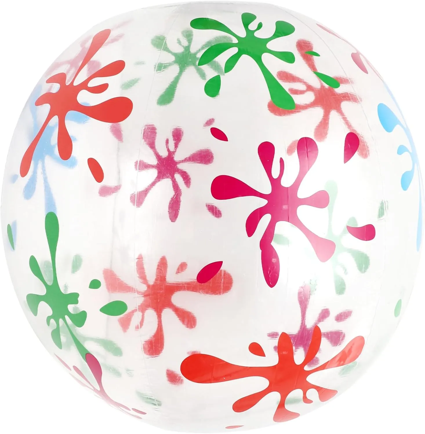 for Outdoor Games and Pool Fun Promotes Family Interaction HANABASS 1pc Creative Transparent Inflatable Beach naturalism leaflet Diameter Bouncing Toy for Boys and Girls 